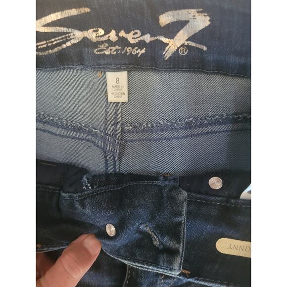 Seven7 Women Jeans Tummyless High Rise Skinny Sz 8 - Picture 6 of 8